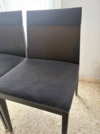 Juego de 4 sillas de comedor Tapizadas