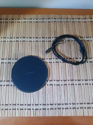 Cargador Inalámbrico Rápido Negro