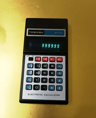 Calcolatrice Toshiba BC-8111 Vintage