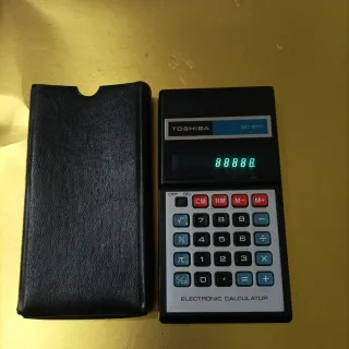 Calcolatrice Toshiba BC-8111 Vintage