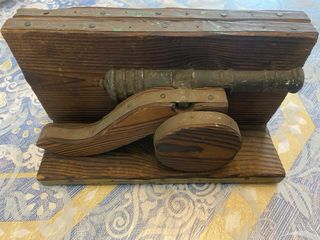 2 Piezas Decorativas Cañón Antiguo