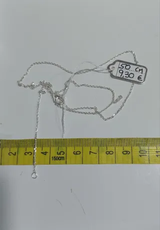 Cadena de Plata de Ley de 50cm