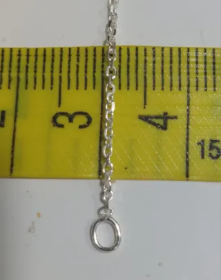 Cadena de Plata de Ley de 50cm