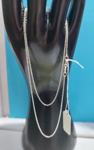 Cadena de Plata de Ley de 50cm