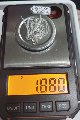 Cadena de Plata de Ley de 50cm