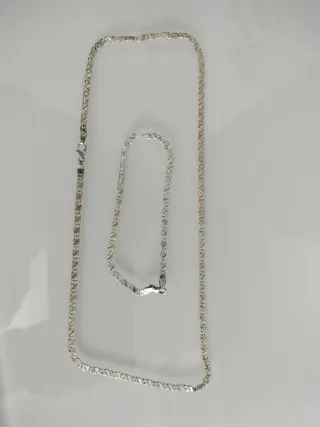 Conjunto Gargantilla y Pulsera Plata