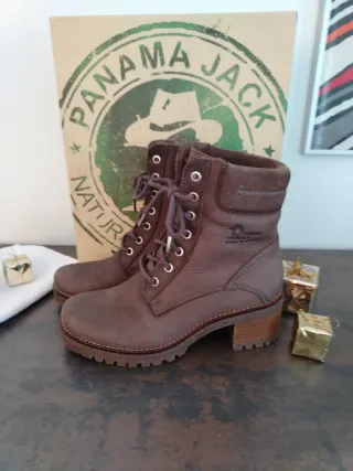 Botas Panama Jack Marrones Sin Uso