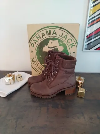 Botas Panama Jack Marrones Sin Uso