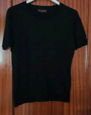 Jersey negro manga corta