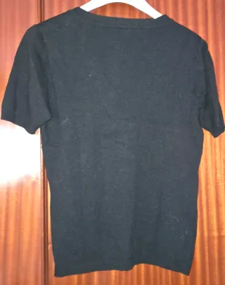 Jersey negro manga corta