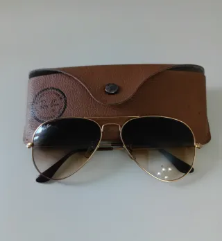 Gafas de sol Ray-Ban Aviator Marrón Dorado