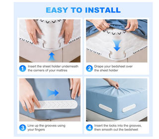 Blocca lenzuola 4 pezzi