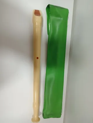 Flauta dulce soprano con funda