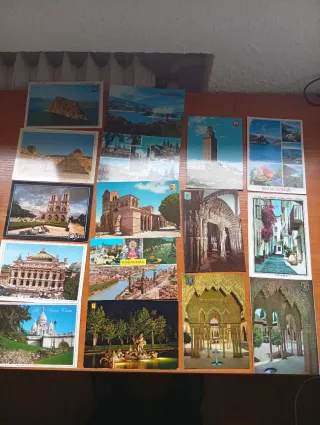 Lote de 6 postales para coleccionistas