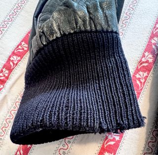 Cazadora bomber piel negra