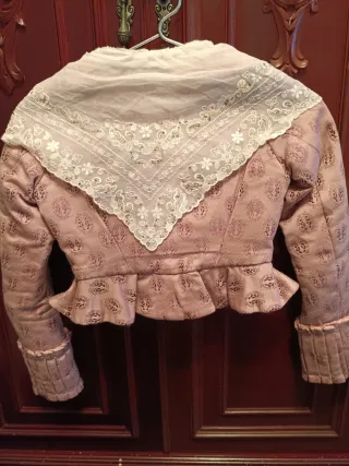 Traje Fallera Niña Rosa y gris para niña de 5 a 9