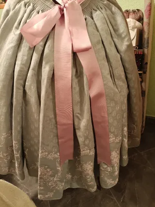 Traje Fallera Niña Rosa y gris para niña de 5 a 9