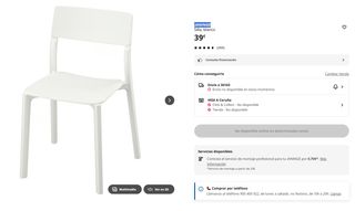 Silla JANINGE blanca