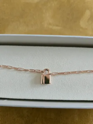 Bracciale Dodo Lucchetto 16cm Oro Rosa