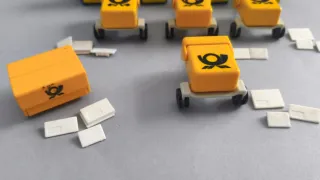 PLAYMOBIL CARRITO CORREOS CARTERO CARTAS