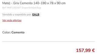 Mesa comedor extensible gris y blanca