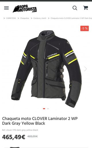 Chaqueta Moto Clover Laminator 2 WP