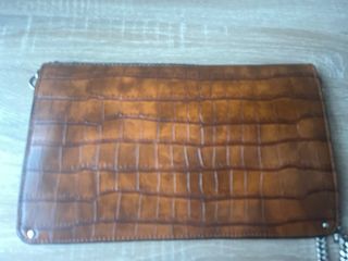 Bolso Zara Marrón Cocodrilo