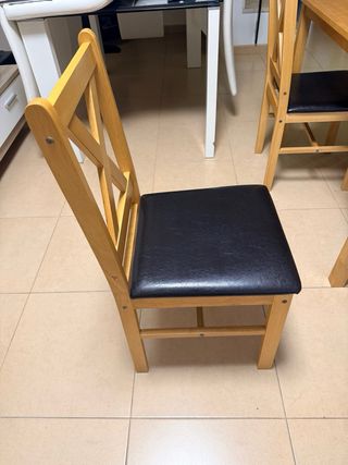 Mesa comedor 70x110cm + 4 sillas