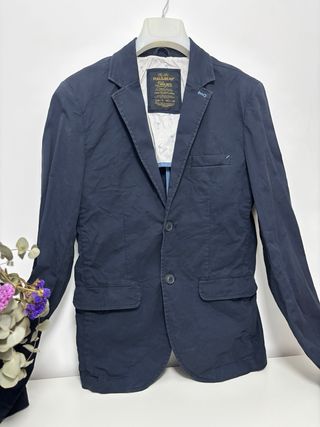 Blazer Pull&Bear Talla S Azul Marino