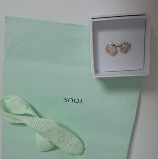 Pendientes Tous Niña Oso Rosa y Plata