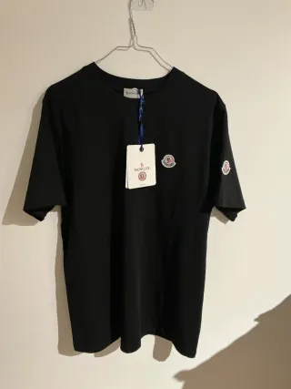 Camiseta Moncler Negra Algodón Talla XL