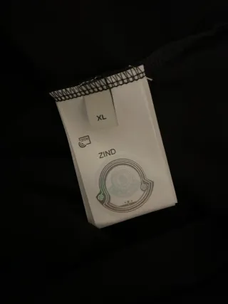 Camiseta Moncler Negra Algodón Talla XL