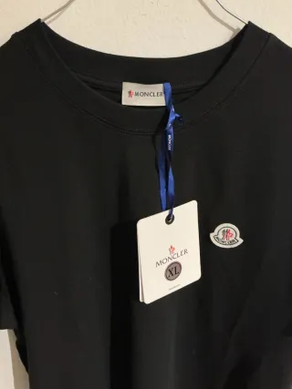 Camiseta Moncler Negra Algodón Talla XL