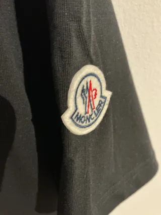 Camiseta Moncler Negra Algodón Talla XL