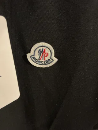 Camiseta Moncler Negra Algodón Talla XL
