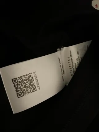 Camiseta Moncler Negra Algodón Talla XL