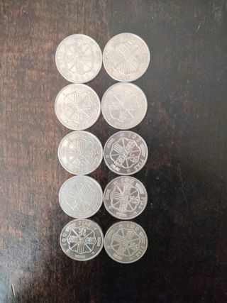 Lote 10 Monedas 100 Pesetas Plata