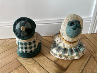 Pareja Figuras Decorativas Infantiles Vintage