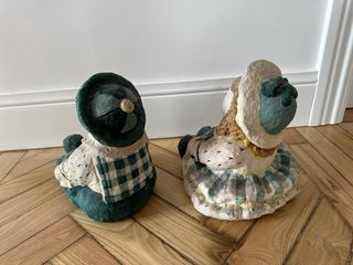 Pareja Figuras Decorativas Infantiles Vintage