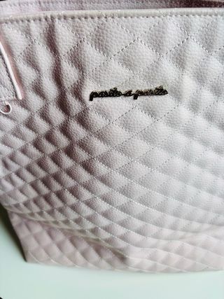 Bolso Maternal Acolchado Rosa Pasito a Pasito