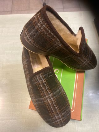 Zapatillas de casa hombre cuadros
