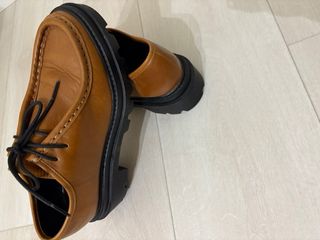 Zapatos de cordones piel marrones talla 37