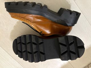 Zapatos de cordones piel marrones talla 37