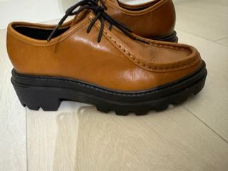 Zapatos de cordones piel marrones talla 37