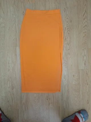 Conjunto Top y Falda Naranja Talla S