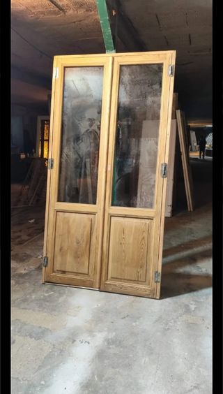 Puertas Balconeras de Madera con Cristal