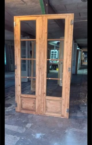 Puertas Balconeras de Madera con Cristal