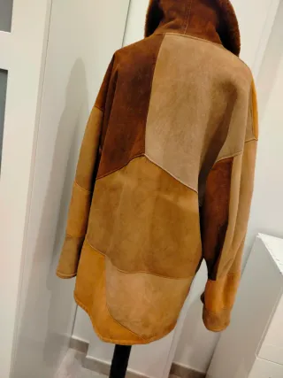 Cappotto Shearling Beige/Marrone