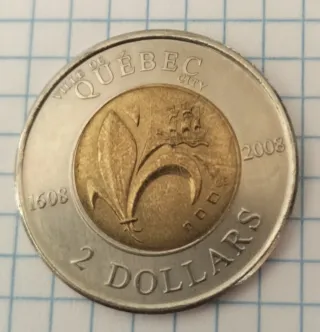 8 monete da 2 dollari canadesi Toonies 1996-2008