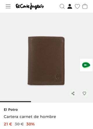 Cartera de piel El Potro para hombre
